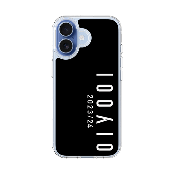 スリムプロテクションケース［ 100人10 - Logo vertical - Black ］