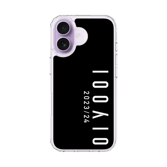 スリムプロテクションケース［ 100人10 - Logo vertical - Black ］