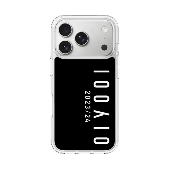 スリムプロテクションケース［ 100人10 - Logo vertical - Black ］