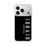 スリムプロテクションケース［ 100人10 - Logo vertical - Black ］