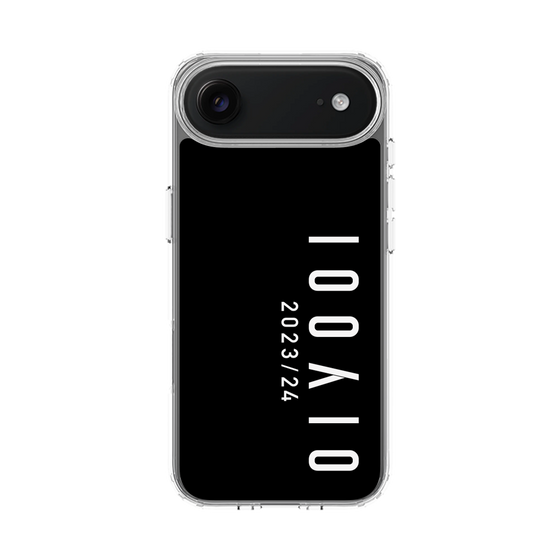 スリムプロテクションケース［ 100人10 - Logo vertical - Black ］
