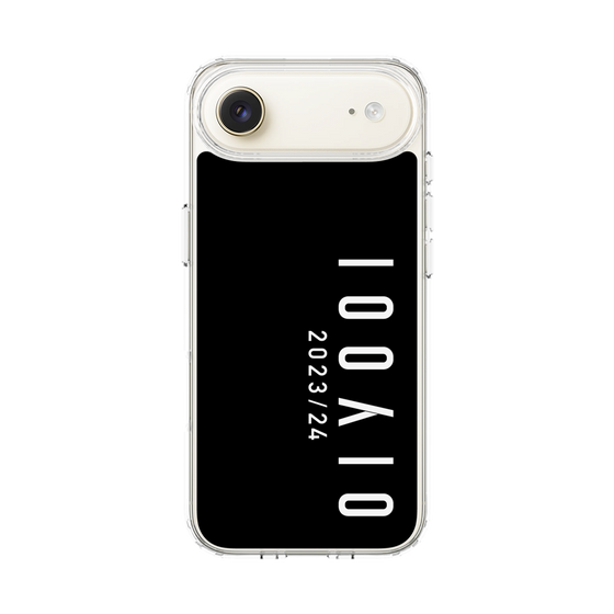 スリムプロテクションケース［ 100人10 - Logo vertical - Black ］