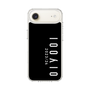 スリムプロテクションケース［ 100人10 - Logo vertical - Black ］