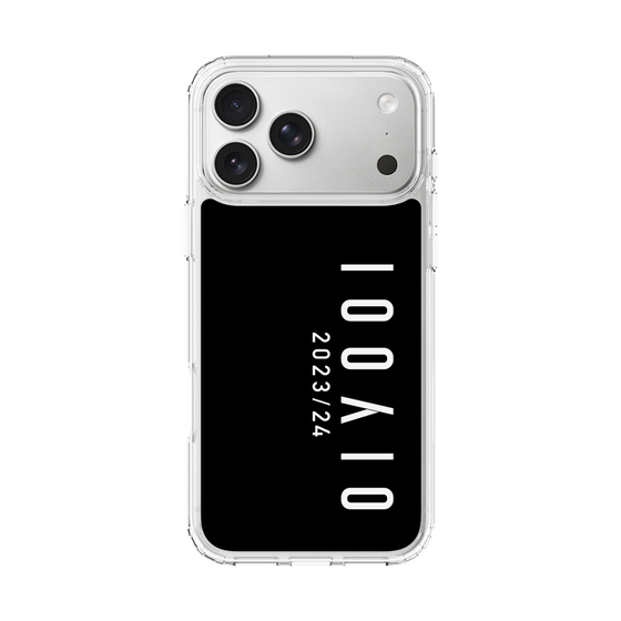 スリムプロテクションケース［ 100人10 - Logo vertical - Black ］