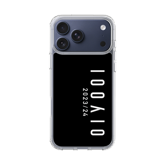 スリムプロテクションケース［ 100人10 - Logo vertical - Black ］