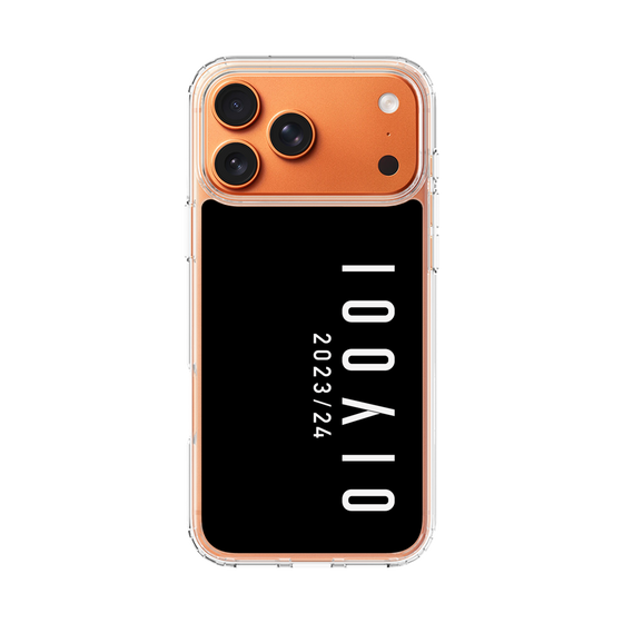 スリムプロテクションケース［ 100人10 - Logo vertical - Black ］