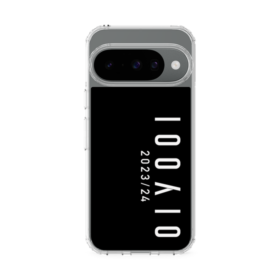 スリムプロテクションケース［ 100人10 - Logo vertical - Black ］
