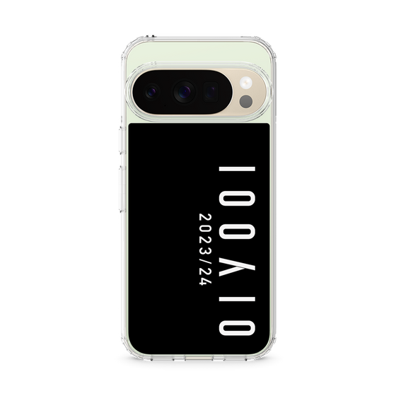 スリムプロテクションケース［ 100人10 - Logo vertical - Black ］