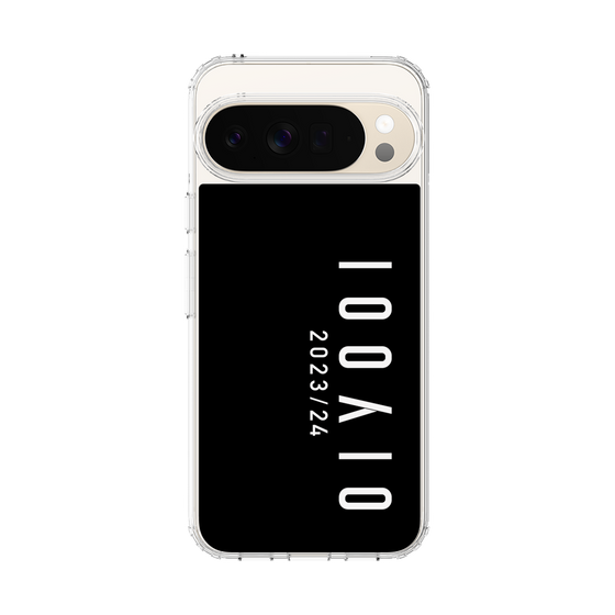 スリムプロテクションケース［ 100人10 - Logo vertical - Black ］
