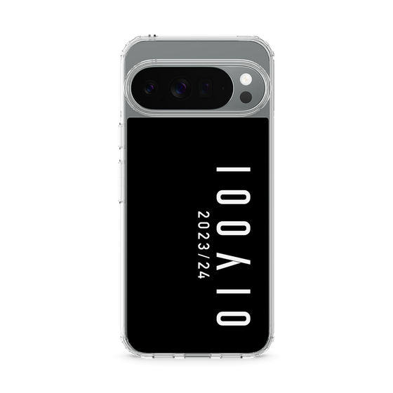 スリムプロテクションケース［ 100人10 - Logo vertical - Black ］