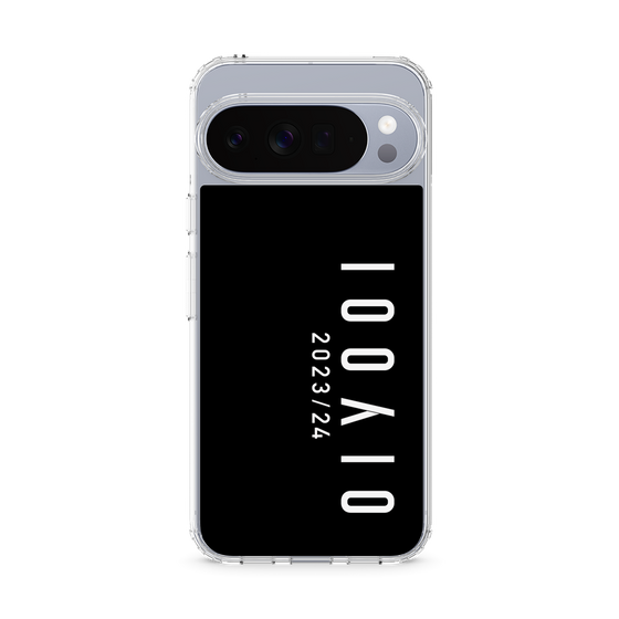 スリムプロテクションケース［ 100人10 - Logo vertical - Black ］