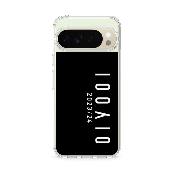 スリムプロテクションケース［ 100人10 - Logo vertical - Black ］