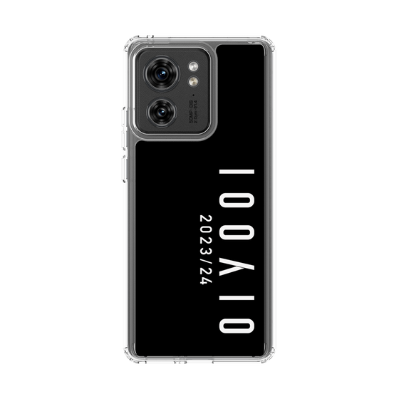スリムプロテクションケース［ 100人10 - Logo vertical - Black ］