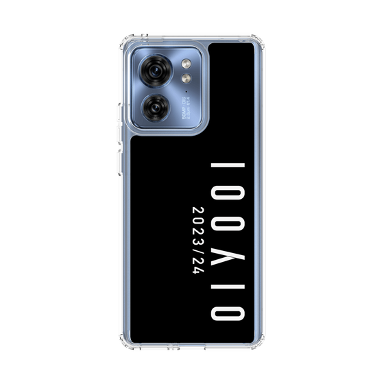 スリムプロテクションケース［ 100人10 - Logo vertical - Black ］