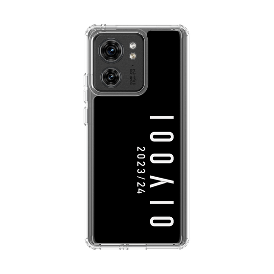 スリムプロテクションケース［ 100人10 - Logo vertical - Black ］