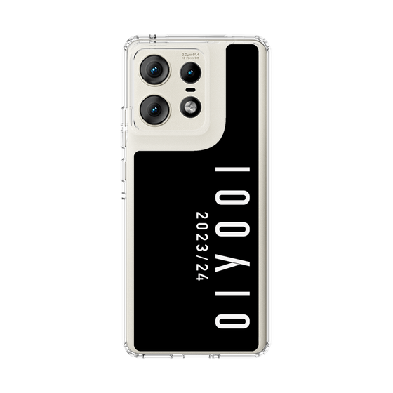 スリムプロテクションケース［ 100人10 - Logo vertical - Black ］
