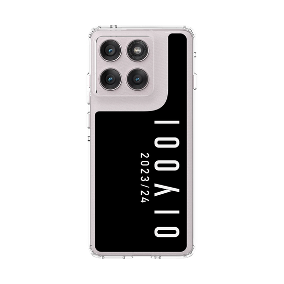 スリムプロテクションケース［ 100人10 - Logo vertical - Black ］