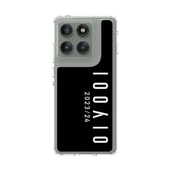 スリムプロテクションケース［ 100人10 - Logo vertical - Black ］