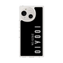スリムプロテクションケース［ 100人10 - Logo vertical - Black ］