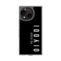 スリムプロテクションケース［ 100人10 - Logo vertical - Black ］