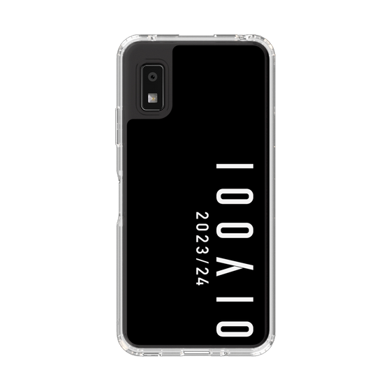 スリムプロテクションケース［ 100人10 - Logo vertical - Black ］