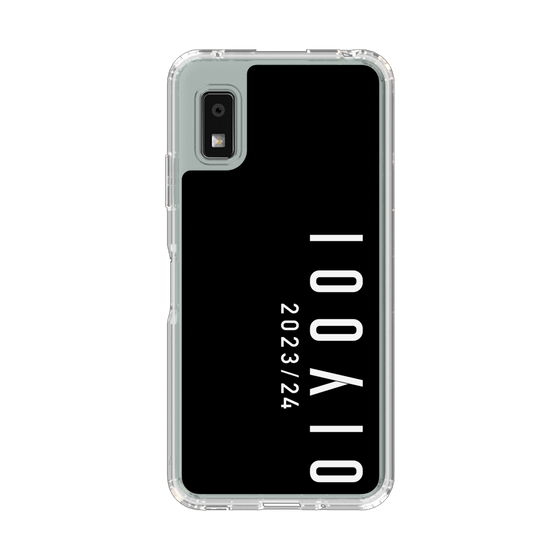 スリムプロテクションケース［ 100人10 - Logo vertical - Black ］