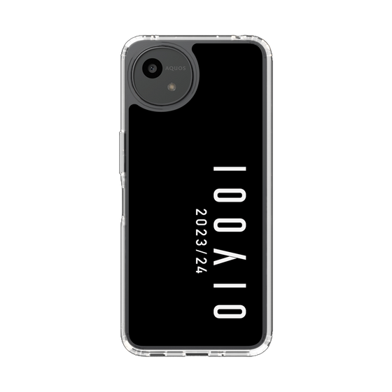 スリムプロテクションケース［ 100人10 - Logo vertical - Black ］