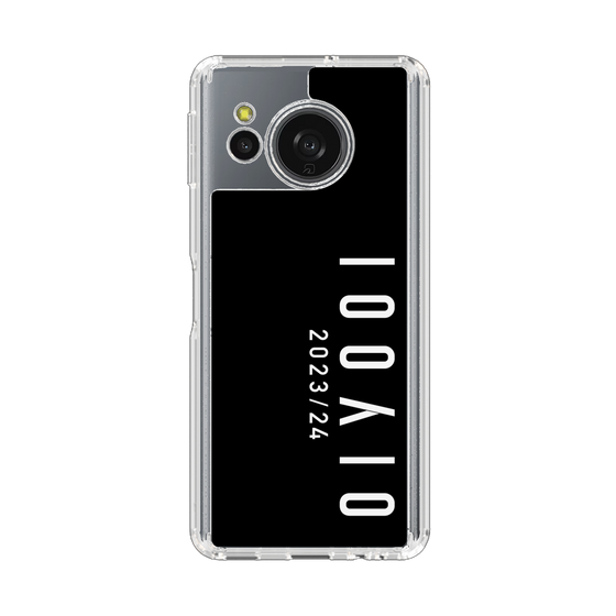 スリムプロテクションケース［ 100人10 - Logo vertical - Black ］