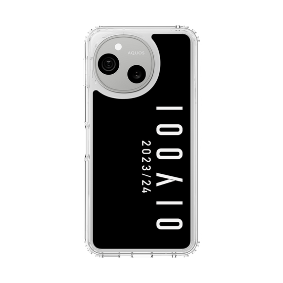 スリムプロテクションケース［ 100人10 - Logo vertical - Black ］