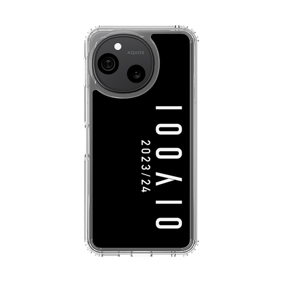 スリムプロテクションケース［ 100人10 - Logo vertical - Black ］