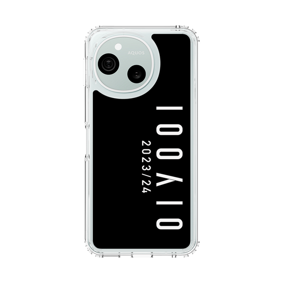 スリムプロテクションケース［ 100人10 - Logo vertical - Black ］