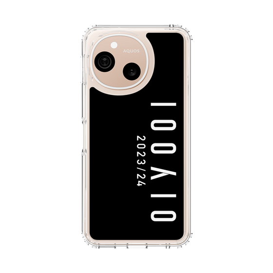 スリムプロテクションケース［ 100人10 - Logo vertical - Black ］