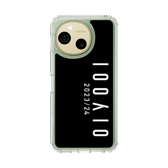 スリムプロテクションケース［ 100人10 - Logo vertical - Black ］