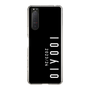 スリムプロテクションケース［ 100人10 - Logo vertical - Black ］