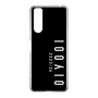 スリムプロテクションケース［ 100人10 - Logo vertical - Black ］