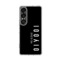 スリムプロテクションケース［ 100人10 - Logo vertical - Black ］