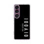 スリムプロテクションケース［ 100人10 - Logo vertical - Black ］