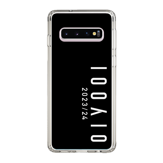 スリムプロテクションケース［ 100人10 - Logo vertical - Black ］