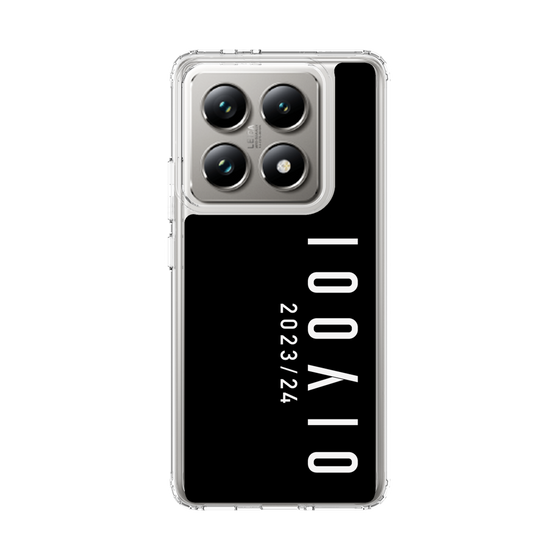 スリムプロテクションケース［ 100人10 - Logo vertical - Black ］