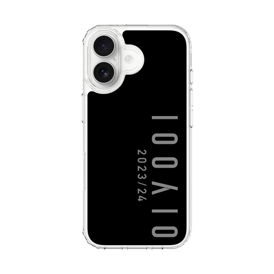 スリムプロテクションケース［ 100人10 - Logo vertical - Gray ］