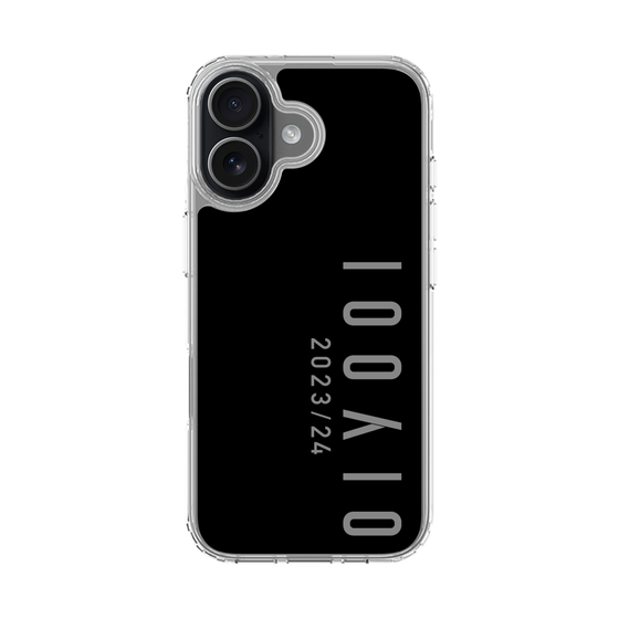スリムプロテクションケース［ 100人10 - Logo vertical - Gray ］