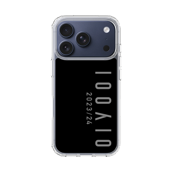 スリムプロテクションケース［ 100人10 - Logo vertical - Gray ］