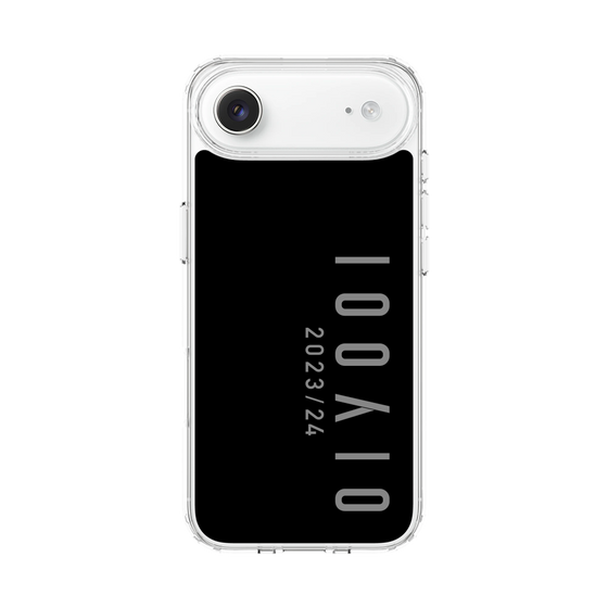 スリムプロテクションケース［ 100人10 - Logo vertical - Gray ］