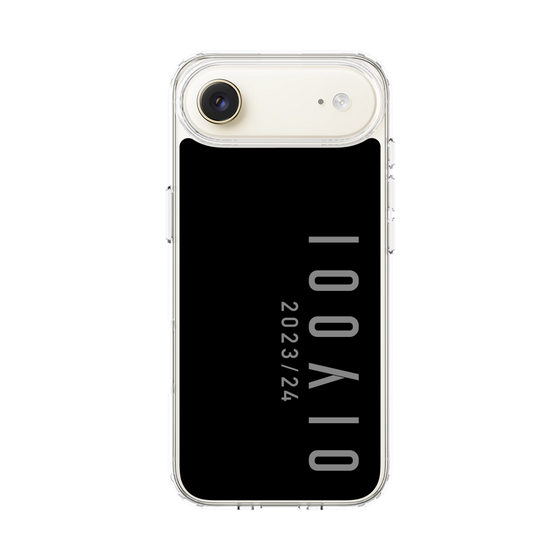 スリムプロテクションケース［ 100人10 - Logo vertical - Gray ］