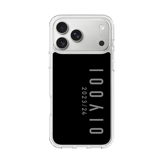 スリムプロテクションケース［ 100人10 - Logo vertical - Gray ］