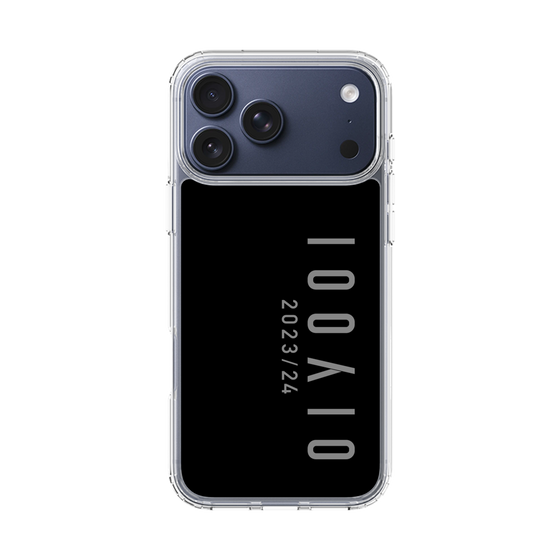 スリムプロテクションケース［ 100人10 - Logo vertical - Gray ］