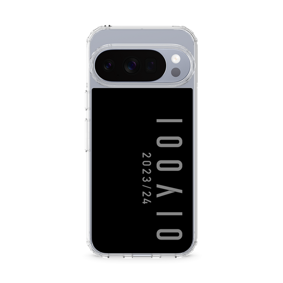 スリムプロテクションケース［ 100人10 - Logo vertical - Gray ］