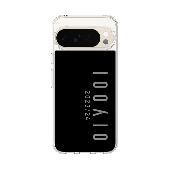スリムプロテクションケース［ 100人10 - Logo vertical - Gray ］