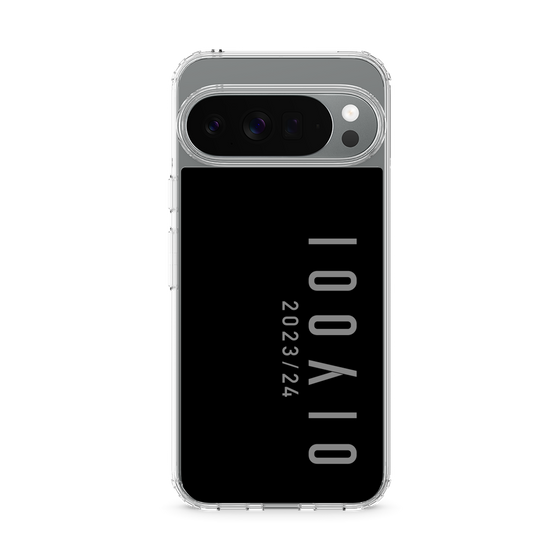 スリムプロテクションケース［ 100人10 - Logo vertical - Gray ］