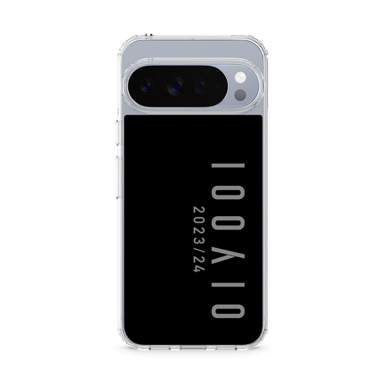 スリムプロテクションケース［ 100人10 - Logo vertical - Gray ］